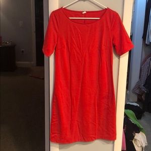 Short Sleeve Red Dress